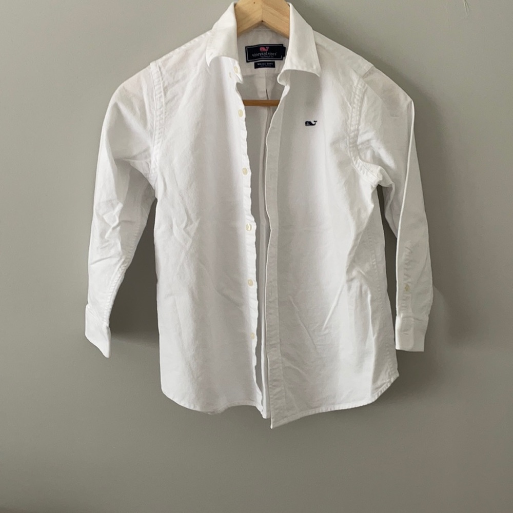 Vineyard vines boys white button down